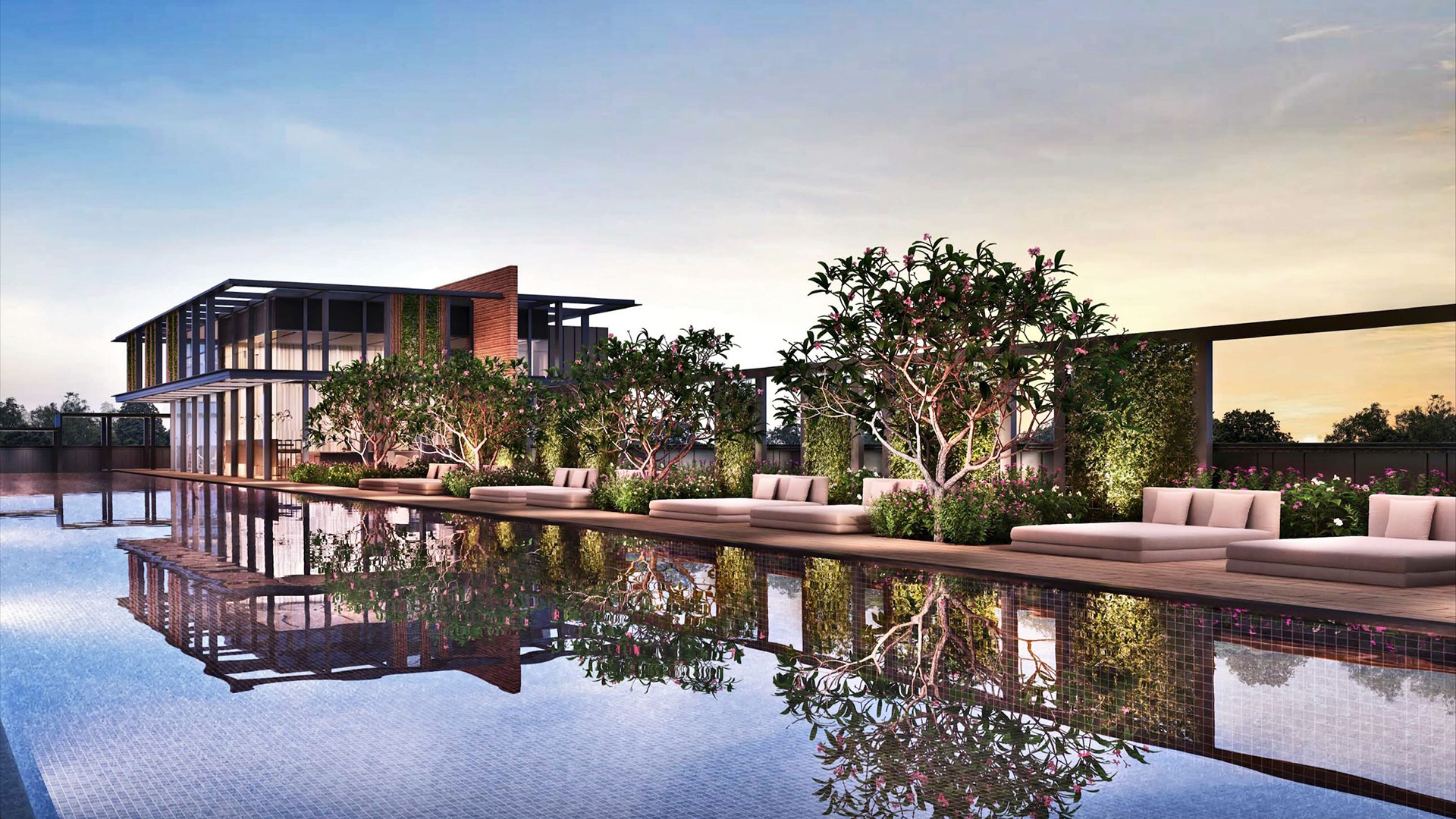 Sceneca Residence Singapore luxury apartments pool